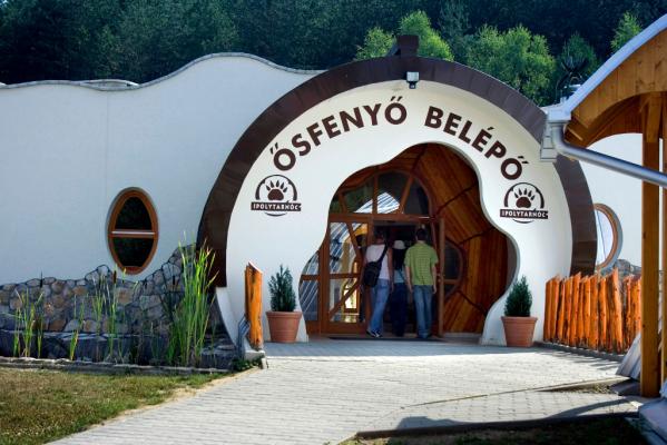 Az ipolytarnóci Ősfenyő bemutató bejárata