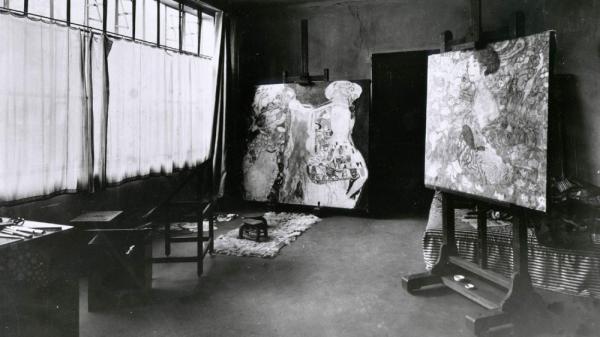 Gustave Klimt műterméről készült fotó