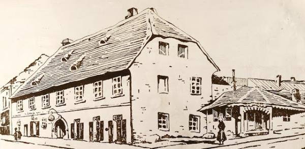 A Magyar Korona épülete Pécsett (Kálmándy Pap László, 1942)