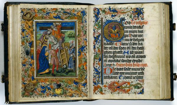 Az Órák könyvének egyik kötete, Utrecht, ca. 1470.<br> Forrás: www.kb.nl