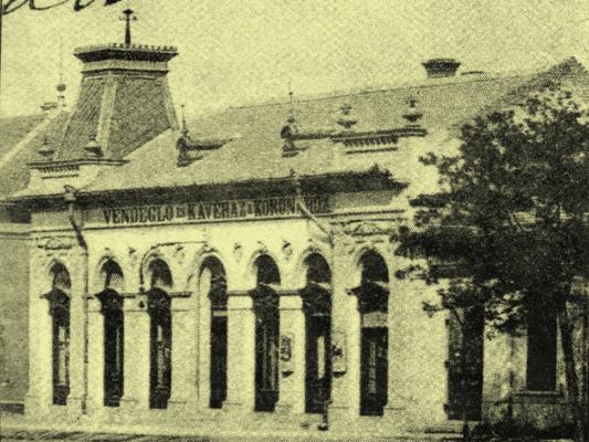 1898, Az épület képe egy korabeli lapban - ebből lett a mozi és az üzlet