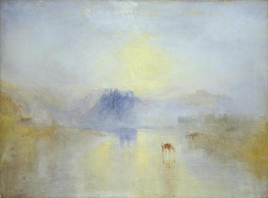 Joseph Mallord William Turner: Norham Castle, Sunrise c.1845