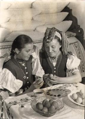 Tojásfestés a palócoknál, 1960-as évek