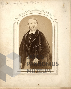 Podhorszky Lajos (1815-1891), portré a fényképalbumból. Gr. Széchényi István fiainak nevelője, nyelvész, nemzetőr százados