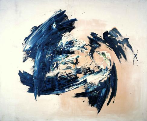 Reigl Judit: Dominancia-központ, 1958, 177 x 217 cm olaj, vászon