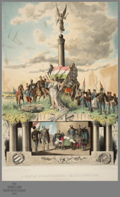Szendrei János-Udvarlaky Béla: A magyar szabadságharc emléke. Színes litográfia\r\n